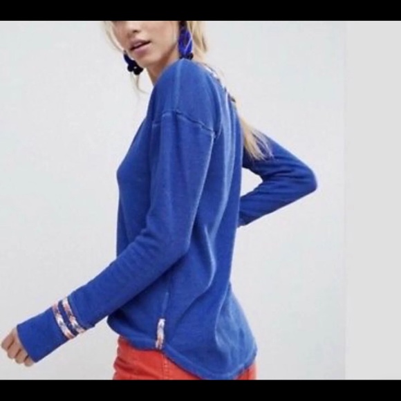Free People Blue Thermal - Picture 3 of 6